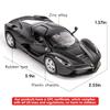 BDTCTK 1:32 Farrari Car Model Pull Back Car with Sound and Light for Kids Boy Girl, Metal Body Door Opened Black view 3