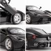 BDTCTK 1:32 Farrari Car Model Pull Back Car with Sound and Light for Kids Boy Girl, Metal Body Door Opened Black view 4