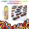 36 Pieces Mini Finger Skateboard Toy with Double Sided Pattern Valentines Day Gifts Creative Fingertip Movement Toys for Valentine Classroom Prizes Birthday Goodie Bag Stuffers view 2
