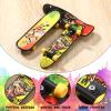 36 Pieces Mini Finger Skateboard Toy with Double Sided Pattern Valentines Day Gifts Creative Fingertip Movement Toys for Valentine Classroom Prizes Birthday Goodie Bag Stuffers view 3