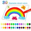 MayMoi Tempera Paint Sticks - 30 Bright Colors, Quick Drying, Easy to Color and Washable Crayons for Teens and Students view 2