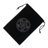Mysterious Black Magic Divination Tarot & Dice Bag, Tarot Card Pouch, Constellation Pattern Board Game Drawstring Jewelry Drawstring Bag, Black Tarot Card Holder Travel & Gift Bag view 2