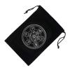 Mysterious Black Magic Divination Tarot & Dice Bag, Tarot Card Pouch, Constellation Pattern Board Game Drawstring Jewelry Drawstring Bag, Black Tarot Card Holder Travel & Gift Bag view 2