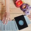 Tarot & Dice Bag, Velvet & Satin Tarot Pouch, Constellation Pattern Board Game Drawstring Jewelry Storage Bag, Tarot Card Holder Bag Pouch l Travel & Gift Bag view 3
