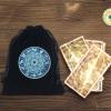 Tarot & Dice Bag, Velvet & Satin Tarot Pouch, Constellation Pattern Board Game Drawstring Jewelry Storage Bag, Tarot Card Holder Bag Pouch l Travel & Gift Bag view 4