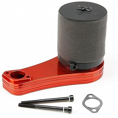 DAPENGNIAO 1/5 rc car Gas CNC Alloy Upgrade air Filter + airfilter Sponge fit losi 5ive-T Parts rovan LT Accessories (Color : Black)