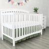 100% Egyptian Cotton, Nursery Crib Toddler (28" x 52" + 14") 800 Thread Count Crib Skirt Dust Ruffle, Bedding Skirts for Baby Boys or Girls, 14" Drop, Sage Solid view 4