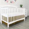 100% Egyptian Cotton, Nursery Crib Toddler (28" x 52" + 14") 800 Thread Count Crib Skirt Dust Ruffle, Bedding Skirts for Baby Boys or Girls, 14" Drop, Taupe Solid view 4
