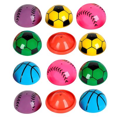 1.25" Ball Poppers for Kids, Pack of 12 Pop Up Toys, Forest & Twelfth Slow Rising Ball Popper Toy Set, Sports Ball-Shaped Vinyl Fidget Popper Toys, Sensory Fidget Toys for All Ages (12 Pack)