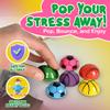 1.25" Ball Poppers for Kids, Pack of 12 Pop Up Toys, Forest & Twelfth Slow Rising Ball Popper Toy Set, Sports Ball-Shaped Vinyl Fidget Popper Toys, Sensory Fidget Toys for All Ages (12 Pack) view 2
