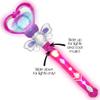 ArtCreativity Light Up Heart Wand for Kids  13.5-Inch Magical Princess Wand with Spinning LEDs & Sound, Perfect Valentines Day Gift for Girls, Toy Wands for Kids, Purple Light Up Princess view 4
