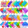 36 pcs Kids Party Favors Valentine's Day Gifts for Kids Sensory Fidget Toys Mini Pop it Heart Keychain Bulk Stocking Stuffers Kid Classroom Prize Box Gifts Goodie Bag Stuffers Pinata Fillers view 1