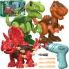 Laradola Dinosaur Toys for 4 5 6 7 8 Year Old Boys, Take Apart Dinosaur Toys for Kids 3-5 5-7 STEM Construction Building Kids Toy with Electric Drill, Party Birthday Gifts view 1