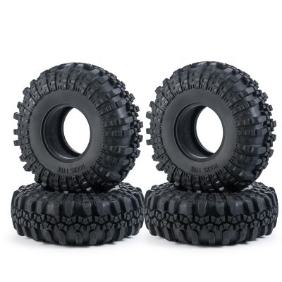 RC-Hub 4pcs 2.2'' Rubber Tires Beadlock Wheel Tires OD with Foam 137mm for 1/10 Axial Wraith 90048 RR10 RC Crawler Car