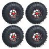 RC-Hub 4pcs 2.2'' Rubber Tires Beadlock Wheel Tires OD with Foam 137mm for 1/10 Axial Wraith 90048 RR10 RC Crawler Car view 3