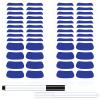 160 Pieces Sports Eye Stickers for Kids Football Softball Baseball Face Stickers Lacrosse Fans Eye Strips with 2 Pencils for Party Game Sport Supplies(Blue) view 1