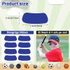 160 Pieces Sports Eye Stickers for Kids Football Softball Baseball Face Stickers Lacrosse Fans Eye Strips with 2 Pencils for Party Game Sport Supplies(Blue) view 2