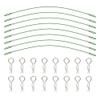 8Pack ShareGoo Metal Clip R Pin Rod with Steel Anti-Lost Rope RC Body Shell Clip Wire Compatible with 1/8 1/10 Traxxas HSP Arrma Axial Redcat RC Car Truck Crawler (Green) view 3