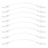 8Pack ShareGoo Metal Clip R Pin Rod with Steel Anti-Lost Rope RC Body Shell Clip Wire Compatible with 1/8 1/10 Traxxas HSP Arrma Axial Redcat Tamiya HPI RC Car Truck Crawler (Silver) view 2