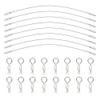 8Pack ShareGoo Metal Clip R Pin Rod with Steel Anti-Lost Rope RC Body Shell Clip Wire Compatible with 1/8 1/10 Traxxas HSP Arrma Axial Redcat Tamiya HPI RC Car Truck Crawler (Silver) view 3