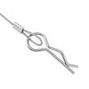 8Pack ShareGoo Metal Clip R Pin Rod with Steel Anti-Lost Rope RC Body Shell Clip Wire Compatible with 1/8 1/10 Traxxas HSP Arrma Axial Redcat Tamiya HPI RC Car Truck Crawler (Silver) view 4