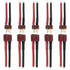5Pairs ShareGoo T Plug Male Female Connector with 50mm 14AWG Silicone Wire Cable for RC Drone Quadcopter Car Boat Lipo Battery ESC Charger view 1
