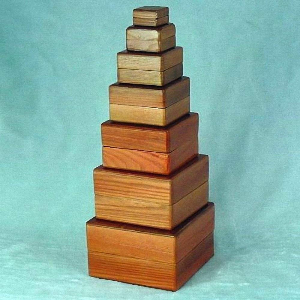 Stage Magic Nest of Boxes - Wooden - Magic Tricks