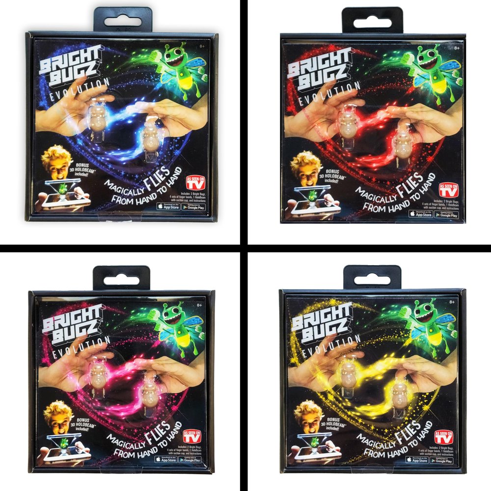 Bright Bugz Mega Light Senders Bundle, 4 Colors, by Nowstalgic Toys-50% Off-New