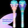 ArtCreativity Light Up Princess Wands for Kids (Set of 2, 14" Long) - Pink and Blue Fairy Wands with Spinning LEDs, Batteries Included - Light Up Wand for Girls and Boys, Perfect Pretend Play Toys view 4