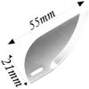 Share Goo 55x21mm RC Model Boat Water Knife Turn Fins Auxiliary Waterjet Compatible with 60-75cm Electric Nitro Power Remote Control Boats Feilun FT012 FT011 view 4
