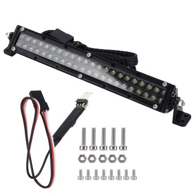 Dilwe RC Car LED Light Bar RC Accessories, RC Roof Light Bar with Control Switch Line for 1/10 RC Crawler Truck RC Car Replacement Parts