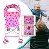 AmorosO Single Umbrella Stroller | Lightweight, Travel-Ready Stroller with EVA Wheels & Sun Protection | Baby Pink view 4