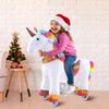 WondeRides Ride on Unicorn Horse Rainbow Pony Cycle Toy, 30.1 Inch Height Riding Pony Unicorn Toy Plush Rocking Mechanical Walking Animal with Wheels No Battery Size 3 for Kids 3-4 Years M332 view 2