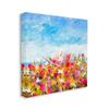 Stupell Industries Bold Summer Blooming Flower Field Under Cloudy Sky view 3