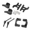 XHSESA Aluminum Alloy C Hub Steering Cup Front Lower Suspension Arm Set for 1/10 Tamiya CC01 TA02 TA03 RC Car Modification Kits view 1
