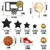 16 PCS Basketball Cake Toppers Basketball Theme Cake Decoration for Boy Birthday view 2