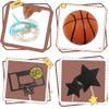 16 PCS Basketball Cake Toppers Basketball Theme Cake Decoration for Boy Birthday view 3