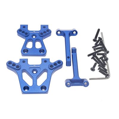 CODA RACING Alloy Front&Rear Shock Tower & Brace for Traxxas 1/18 LaTrax Teton Desert Prerunner Rally SST -Replaces Part 7637