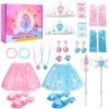Princess Dress Up Clothes and Jewelry Boutique, Toys for Little Girls, Princess Costumes Gifts with Shoes, Dresses, Tiara, Necklaces, Gift Set for Toddler Girls Age 3 4 5 6 7 Years Old view 1