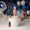 WAOUH Birthday Hat, Space Themed Accessory for First-time Celebrants, Ready to Ship Rocket Circlet for Boys, 3.5*3.1IN, Navy Blue, Hand Wash Only view 4