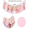 Pumpkin Highchair Banner for 1st Birthday - Our Little Pumpkin is One Party decor, Autumn Birthday Party Decorations, Pink Gold First Bday Banner for girls view 2