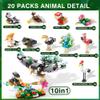 Sawaruita 20 Packs Mini Animal Building Blocks Valentine's Day Party Favors for Kids- Birds Building Blocks Sets for Classroom Prizes,Goodie Bags Stuffers,Easter Egg Filler,Gifts for Birthday view 2