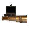 Antique Vintage Brass Maritime 6" Royal Navy Telescope with Wooden Box Good Gift view 2