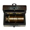 Antique Vintage Brass Maritime 6" Royal Navy Telescope with Wooden Box Good Gift view 4