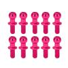 Dilwe 10pcs RC Aluminum Alloy Ball Link Track Rod Ball Screw Link Rod Shock Absorber End Compatible with TT01 TT02 RC Car(Pink) view 4