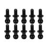 Dilwe 10pcs RC Aluminum Alloy Ball Link Track Rod Ball Screw Link Rod Shock Absorber End Compatible with TT01 TT02 RC Car(Black) view 1