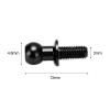 Dilwe 10pcs RC Aluminum Alloy Ball Link Track Rod Ball Screw Link Rod Shock Absorber End Compatible with TT01 TT02 RC Car(Black) view 2