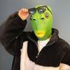 XYHJK Unique Comedy Latex Mask Funny Green Fish Headgear Face Funny Latex Headgear Happy Game (Color : Yellow) view 2