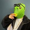 XYHJK Unique Comedy Latex Mask Funny Green Fish Headgear Face Funny Latex Headgear Happy Game (Color : Yellow) view 3