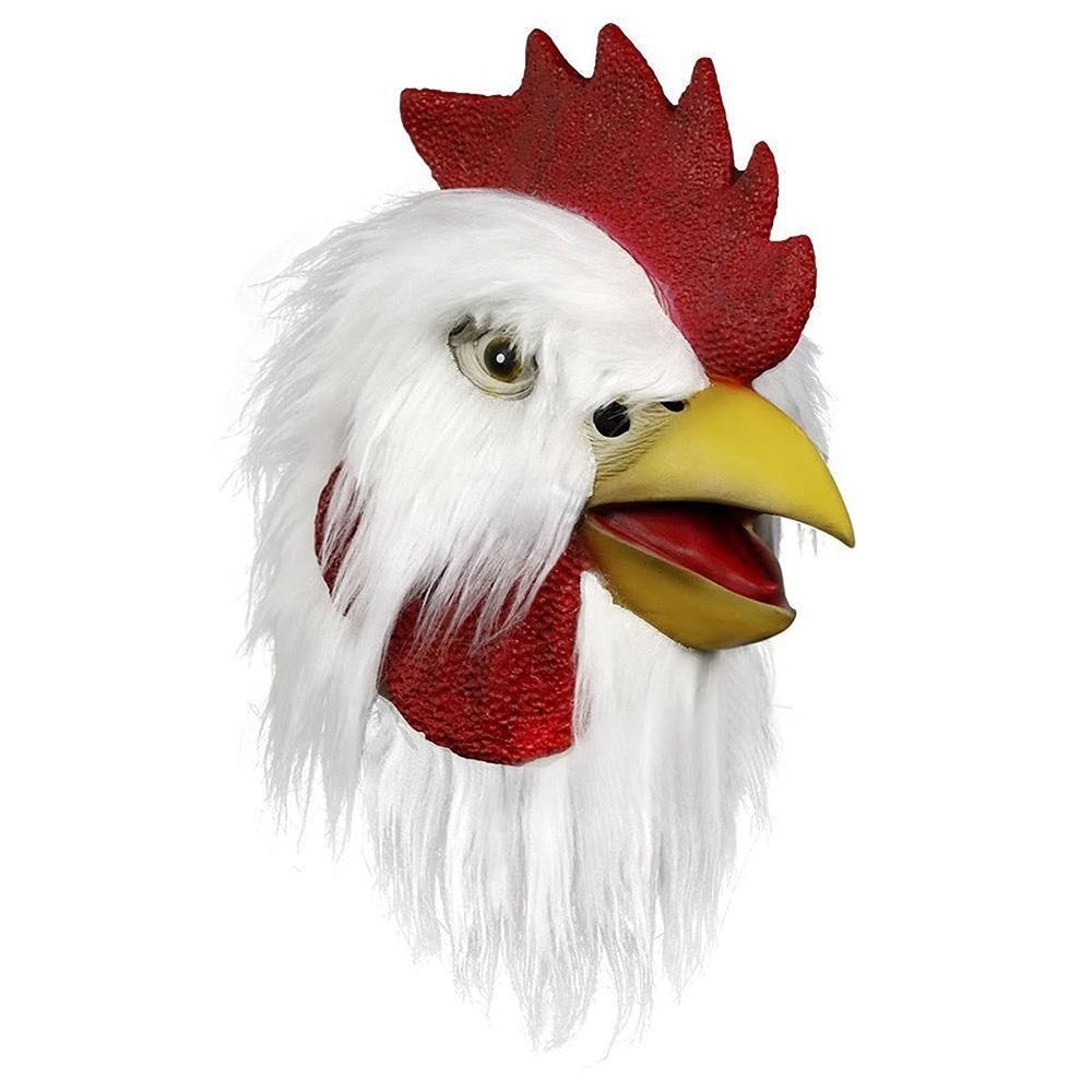 XYHJK White Rooster Mask Animal Mask, Fancy Dress Event and Party Fun Pet Animal Jungle Fun Halloween Party Dress Up (Color : White)